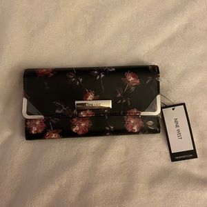 Nine West floral trifold wallet